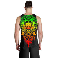 Samoa Polynesian Men's Tank Top - Tattoo Pattern With Seal - Polynesian Pride