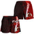 Vanuatu Polynesian Women's Shorts - Coat Of Arm With Hibiscus - Polynesian Pride