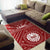 Tahiti Area Rug - Tahiti Seal In Polynesian Tattoo Style (Red) - Polynesian Pride