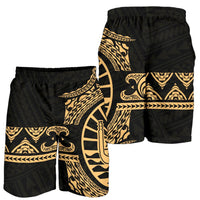 Tahiti Polynesian All Over Print Men's Short - Gold Version - Polynesian Pride