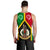Polynesian Vanuatu Custom Personalised Men's Tank Top - Vanuatu Flag and Coat Of Arms - Polynesian Pride