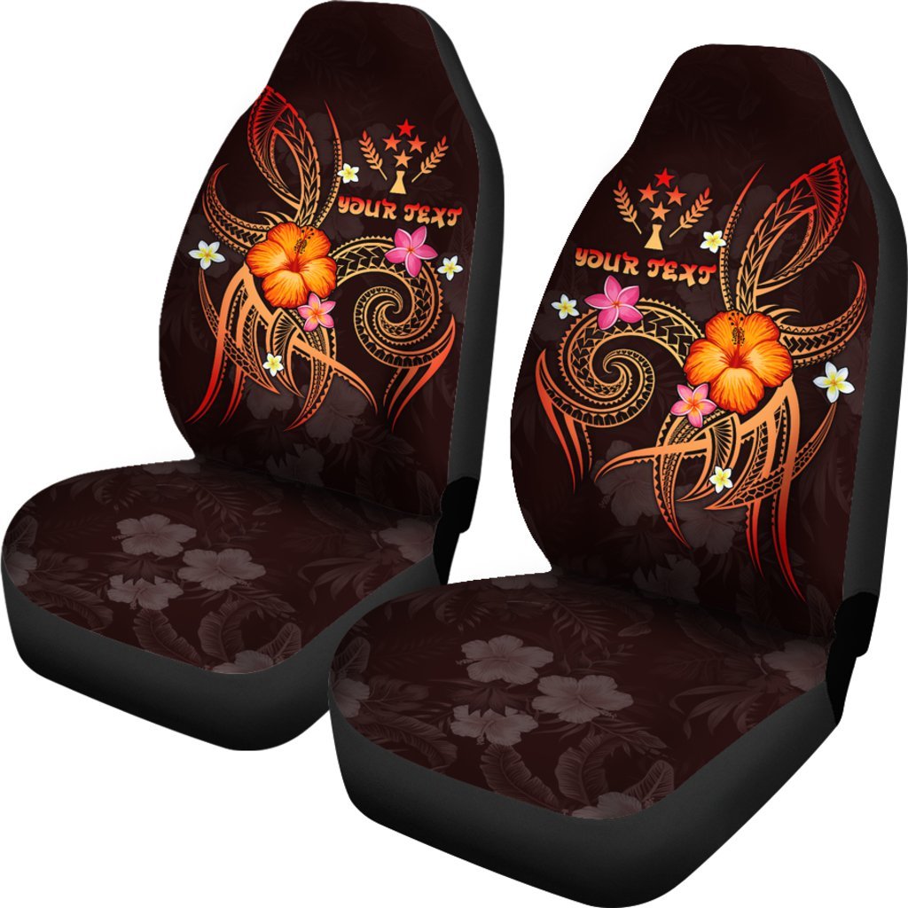 Kosrae Polynesian Personalised Car Seat Covers - Legend of Kosrae (Red) - Polynesian Pride