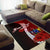 Cook Islands Polynesian Custom Personalised Area Rug - Coat Of Arm With Hibiscus - Polynesian Pride