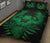 Hawaii Owl Hibiscus Plumeria Quilt Bed Set - Green - Polynesian Pride