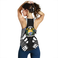 Nauru Women Racerback Tank - Polynesian Tattoo Black - Polynesian Pride