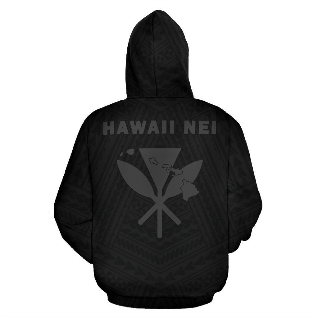 Hawaii Kanaka Polynesian Hoodie Grey - Polynesian Pride