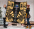 Samoa Premium Quilt - Samoa Coat Of Arms Polynesian Gold Tattoo - Polynesian Pride