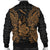 New Caledonia Polynesian Men's Bomber Jacket Map Gold - Polynesian Pride