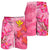 Hawaii All Over Print Men's Shorts - Polynesian Pink Plumeria Turtle - Polynesian Pride