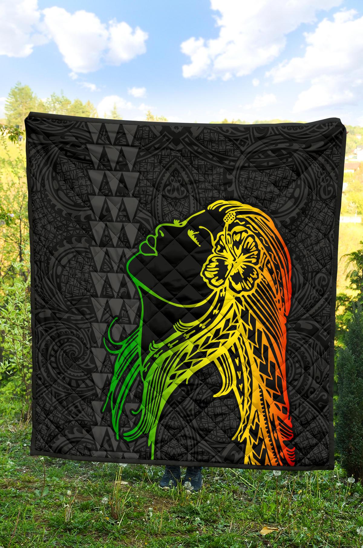 Hula Girl Premium Quilt - Polynesian Pride