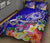 FSM Quilt Bed Set - Turtle Plumeria (Blue) - Polynesian Pride