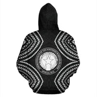 Northern Mariana Islands Hoodie Micronesia Black Warrior Style - Polynesian Pride