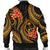 Guam Polynesian Men Bomber Jacket - Gold Plumeria - Polynesian Pride