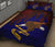 American Samoa Quilt Bed Set - American Samoa Flag Polynesian Tattoo Melting Style - Polynesian Pride