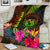 Polynesian Hawaii Polynesian Premium Blanket - Hibiscus and Banana Leaves - Polynesian Pride