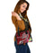 Tahiti Custom Personalised Shoulder Handbag - Turtle Plumeria (Red) - Polynesian Pride