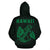 Polynesian Kakau Anchor Hibiscus Hawaii Zip Hoodie Green - Polynesian Pride