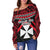 Wallis And Futuna Polynesian Women Off Shoulder Sweater - Vibes Version - Polynesian Pride