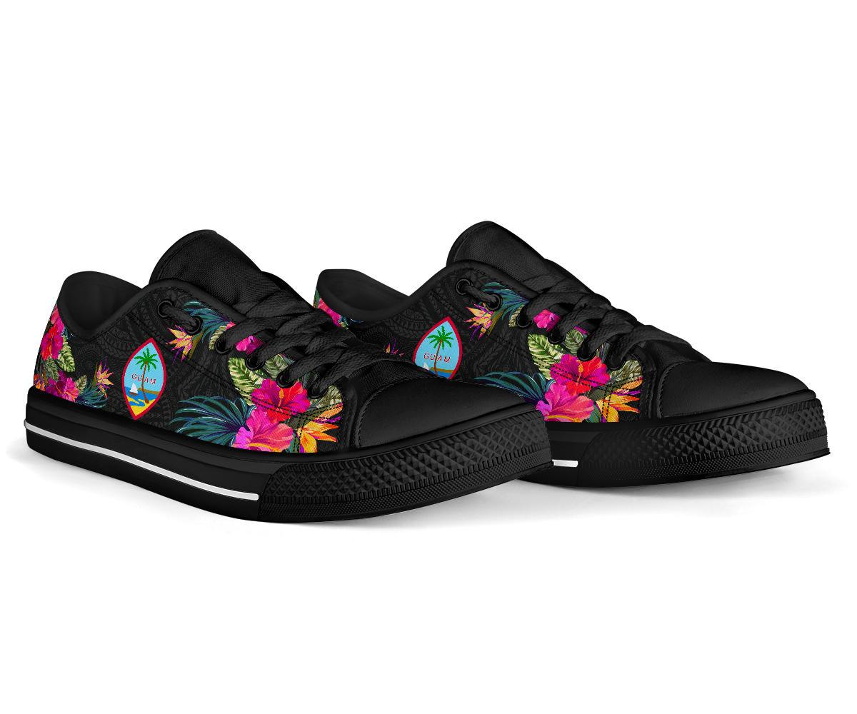 Guam Low Top Shoe - Hibiscus Polynesian Pattern - Polynesian Pride