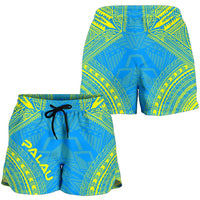 Palau Women's Shorts - Polynesian Chief Flag Version - Polynesian Pride