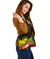 Marshall Islands Custom Personalised Shoulder Handbags - Humpback Whale with Tropical Flowers (Yellow) - Polynesian Pride