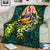 Tahiti Polynesian Premium Blanket - Ti Leaf Lei Turtle - Polynesian Pride