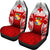 Tonga Polynesian Car Seat Covers - Pattern With Seal Red Version - Polynesian Pride