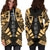 Samoa Hoodie Dress - Polynesian Tattoo Gold - Polynesian Pride