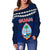 Guam Polynesian Women Off Shoulder Sweater - Vibes Version - Polynesian Pride