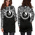 Yap Women Hoodie Dress - Yap Coat Of Arms Polynesian Black Color - Polynesian Pride