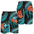 Polynesian Hawaii Men Shorts - Turquoise Plumeria TURQUOISE - Polynesian Pride