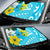 Tahiti Auto Sun Shades - Polynesian Pattern Aquamarine Stone Color - Polynesian Pride