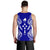 Kosrae Polynesian Men Tank Top Map Blue - Polynesian Pride