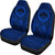 FSM Car Seat Cover - F S M Seal Polynesian Tattoo Blue - Polynesian Pride