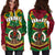 Vanuatu Women'S Hoodie Dress Pig Tusk Polynesian Coat Of Arms - Polynesian Pride