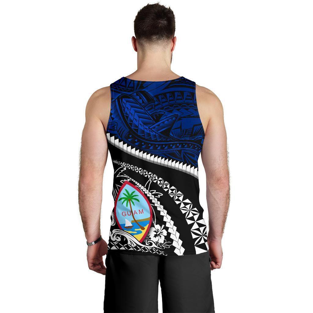 Guam Men'S Tank Top Polynesian Shark Tattoo - Polynesian Pride
