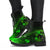 Ireland Celtic Leather Boots Green - Polynesian Pride