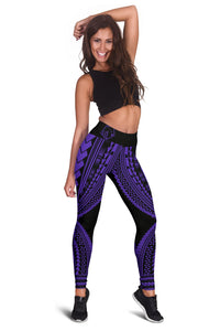 Hawaii Polyneisan Purple Color Special Tribal Women's Leggings - Polynesian Pride
