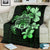 Hawaiian Kanaka Hibiscus Plumeria Mix Polynesian Turtle Premium Blanket Green AH - Polynesian Pride