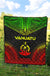 Vanuatu Premium Quilt - Vanuatu Coat Of Arms Polynesian Chief Reggae Version - Polynesian Pride