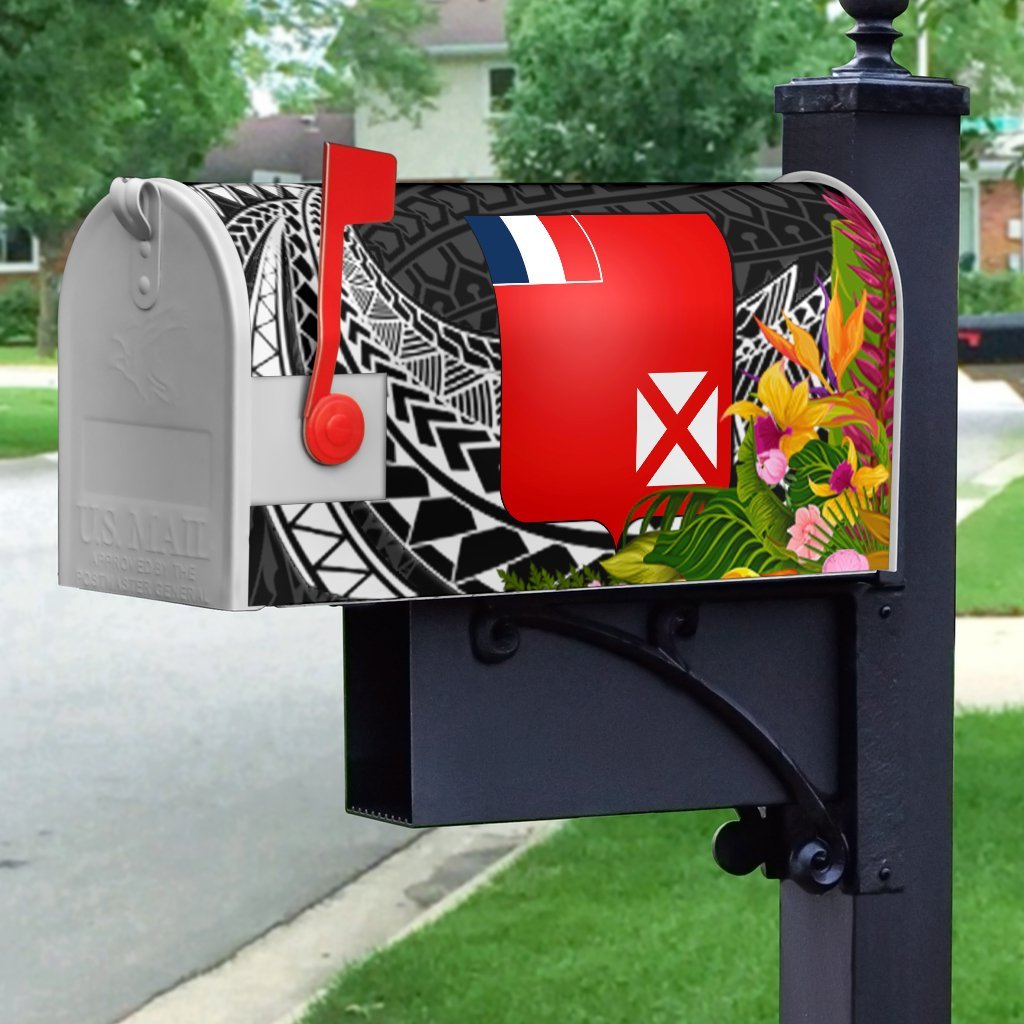 Wallis and Futuna Mailbox Cover - Custom Personalised Tropical Flowers Style - Polynesian Pride