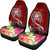 Guam Car Seat Covers - Turtle Plumeria (Red) - Polynesian Pride