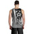 Samoa Polynesian Men's Tank Top White - Turtle With Hook - Polynesian Pride