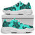 Polynesian Turtle Palm And Sea Pebbles Turquoise Chunky Sneakers - Polynesian Pride