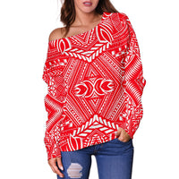 Polynesian Women's Off Shoulder Sweater 32 - Polynesian Pride