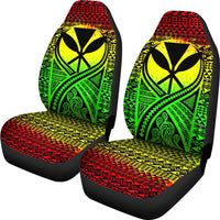 Hawaii Car Seat Cover - Hawaii Kanaka Maoli Polynesian Tattoo Reggae - Polynesian Pride