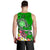 American Samoa Polynesian Men's Tank Top - Turtle Plumeria (Green) - Polynesian Pride