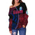 Guam Rugby Off Shoulder Sweater Impressive Version - Polynesian Pride