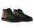 Tonga High Top Shoes - Turtle Plumeria Banana Leaf - Polynesian Pride