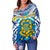 Tuvalu Rugby Off Shoulder Sweater Polynesian Flag - Polynesian Pride